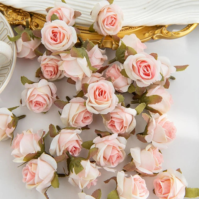 Artificial Silk Rose Flower Heads for Wedding & Home Décor Artificial Silk Flowers Babs