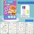 32-Page Reusable Magic Practice Notebook – Kids Writing Set Kids Practice Notebook Babs 1pc 2pens 1ring