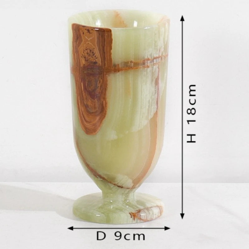 Luxury Marble Vase – Modern Decorative Flower Vase for Home Decorative Marble Vase Babs Style A