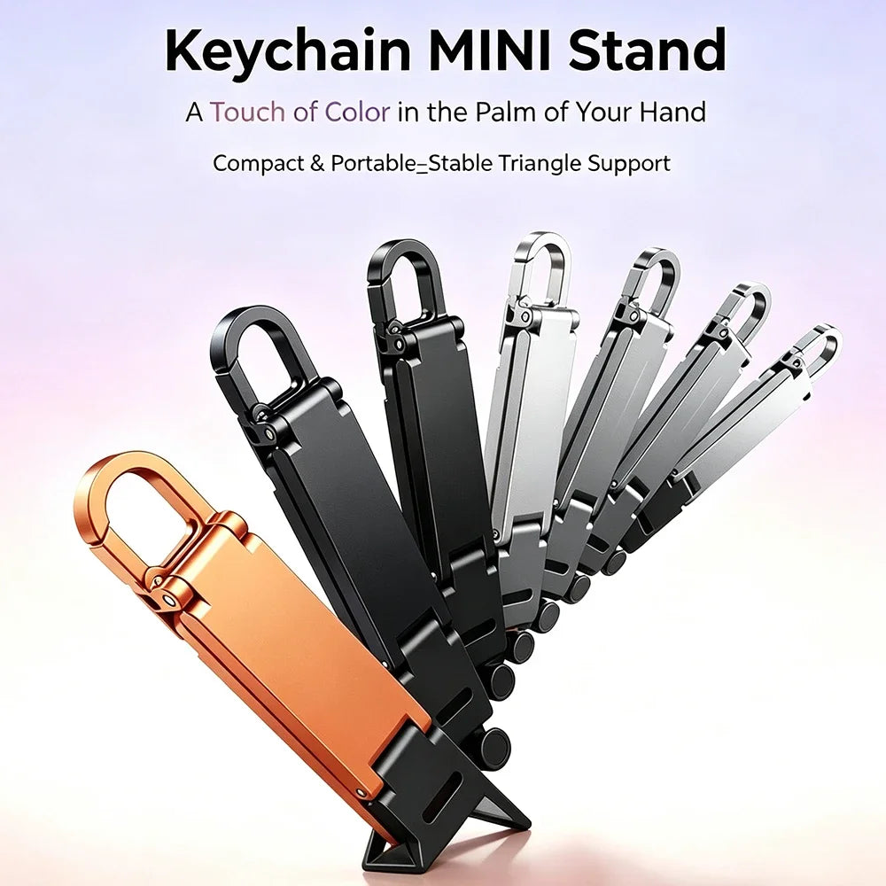 Mini Foldable Keychain Phone Stand | Multi-Angle Desk Holder Phone Stand Babs