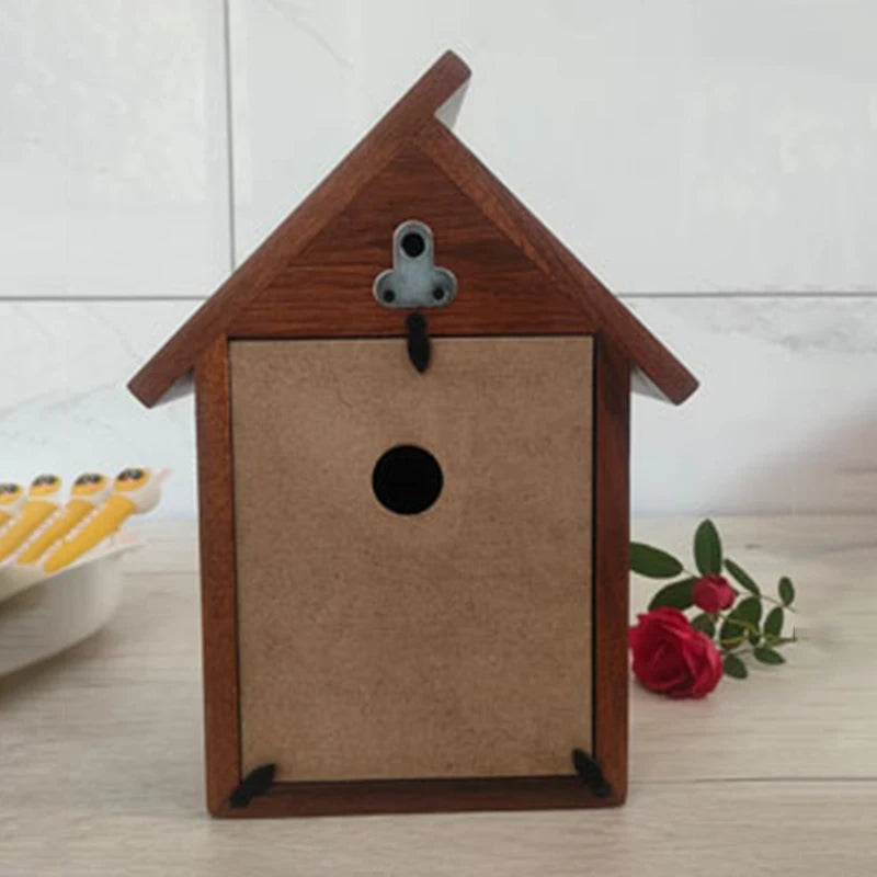 Nordic Wooden Cuckoo Wall Clock – Minimalist 14" Décor Decorative Wall Clock Babs