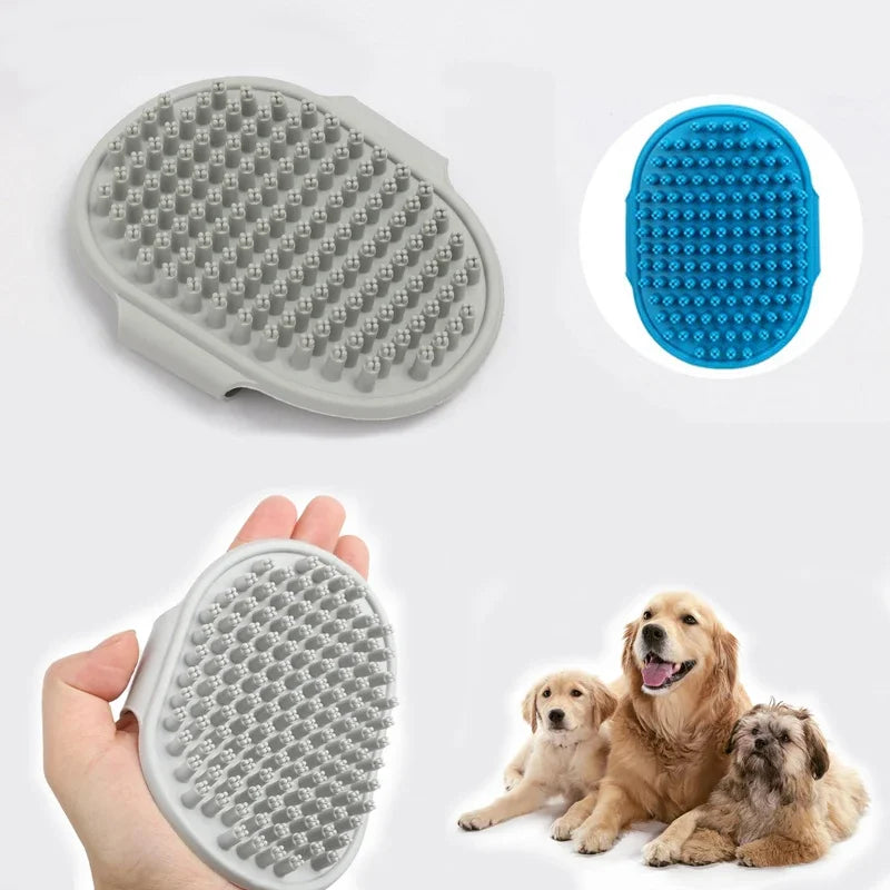 Pet Grooming Rubber Bath Brush – Shedding Comb for Dogs & Cats Pet Grooming Brush Babs