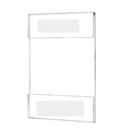 No-Punch Acrylic Wall Frame & Price Tag Display Holder Acrylic Display Frame Babs A6 vertical