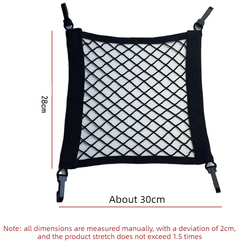 Car Back Seat Elastic Mesh Organizer | Space-Saving Storage Net Car Seat Organizer Babs C