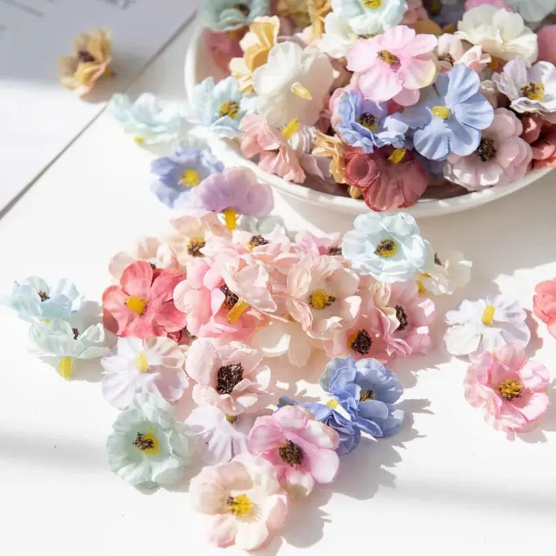 50/100Pcs Artificial Silk Daisy Flowers – UV Protected Wedding Décor Artificial Silk Flowers Babs