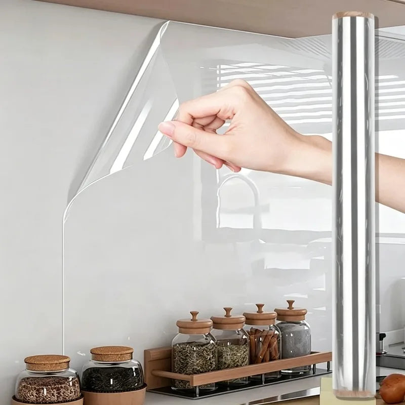 Electrostatic Kitchen Wall Film – Oil & Stain-Resistant Guard Wall Protective Film Babs