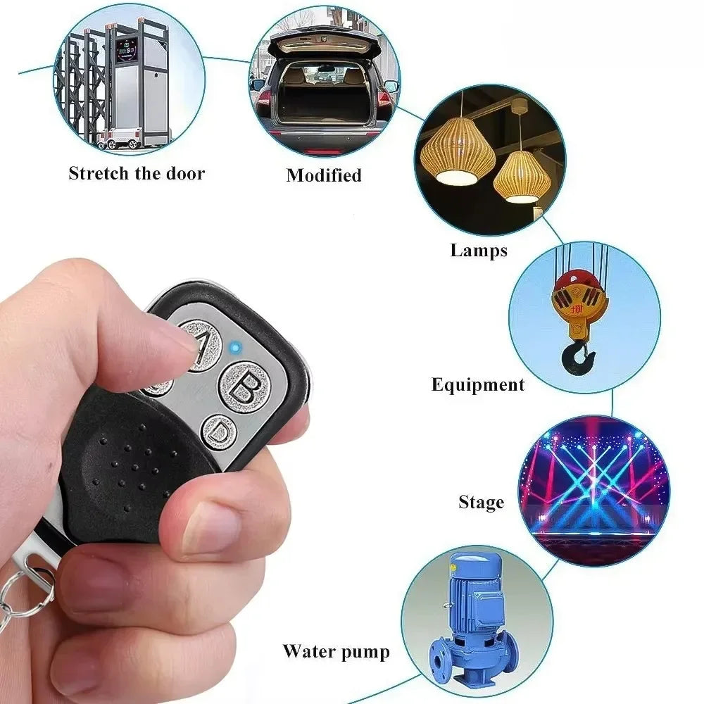433MHz 4-Button Universal Garage Door Remote Duplicator Remote Control Duplicator Babs