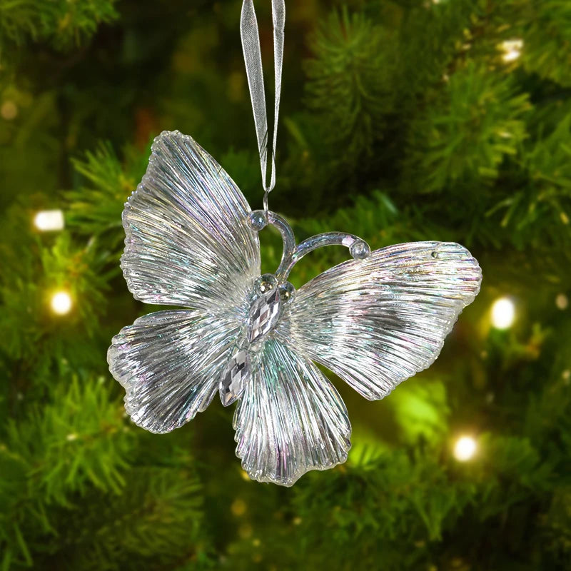 Acrylic Snowflake Christmas Ornaments – Transparent Pendants Christmas Tree Ornaments Babs D