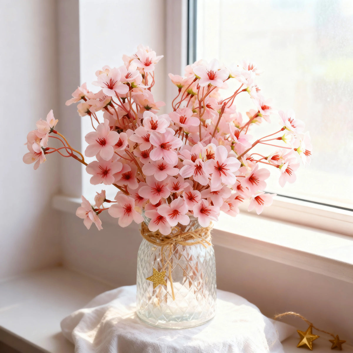 Artificial Cherry Blossom Silk Flower Branch | Wedding & Home Décor Artificial Flower Branch Babs