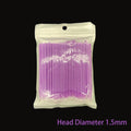 100Pcs Car Touch Up Paint Micro Brush Applicator Sticks 1.5mm Micro Brush Applicators Babs Purple