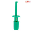 12Pcs IC Grabber Test Hook Clip Probe Set – Electronic Testing Test Hook Clip Set Babs Green 12pcs