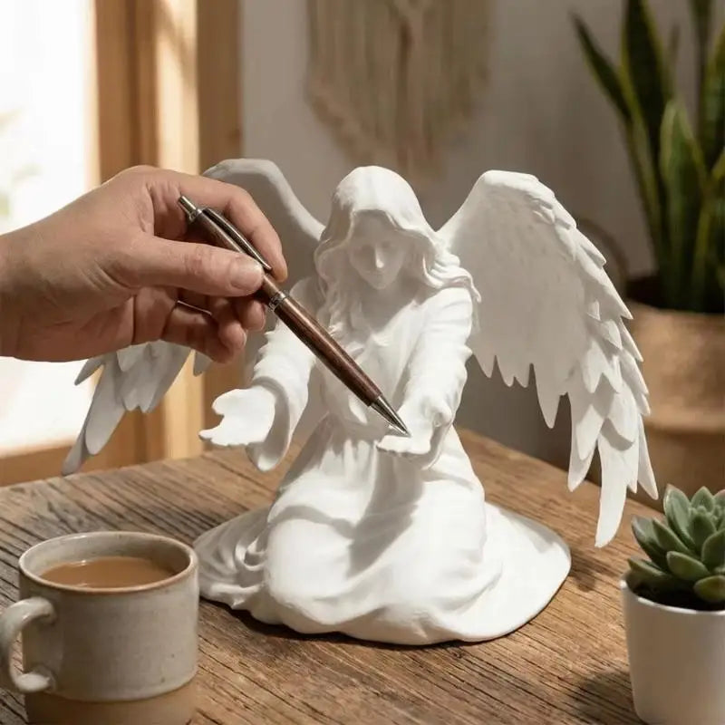 3D Printed Angel Pen Stand & Desktop Organizer | Gift Idea Desktop Pen Organizer Babs