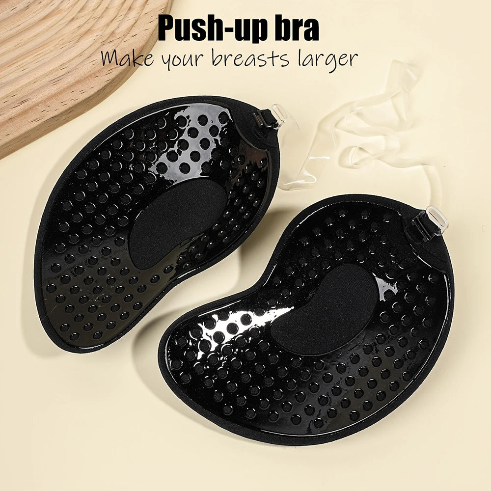 Silicone Stick-On Bra – Strapless Adhesive Nipple Covers Adhesive Silicone Bra Babs