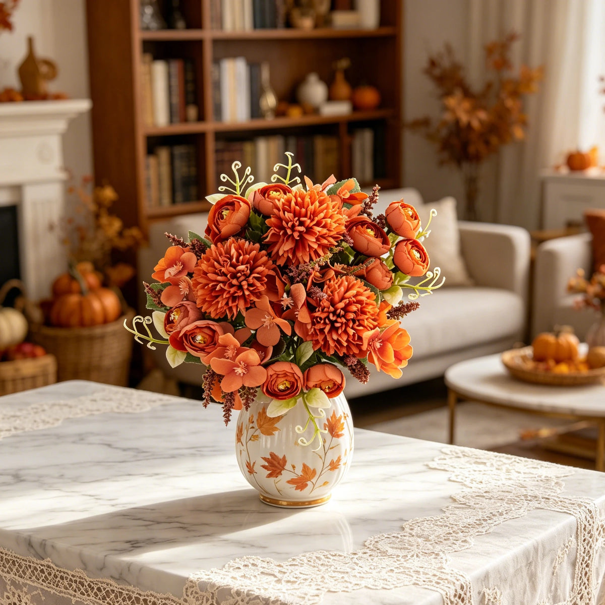 Silk Artificial Hydrangea & Rose Bouquet – Home & Wedding Decor Artificial Flower Bouquet Babs