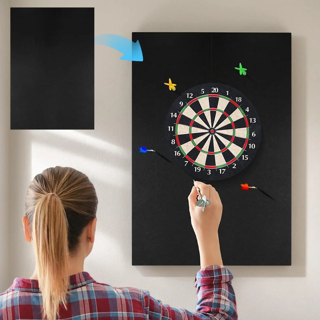 Felt Dartboard Wall Protector – Self-Adhesive, Standard Size Dartboard Wall Protector Babs
