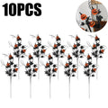 Halloween Mini Pumpkin Bouquet – Maple Leaves & Twigs Décor Halloween Decoration Babs 10PCS