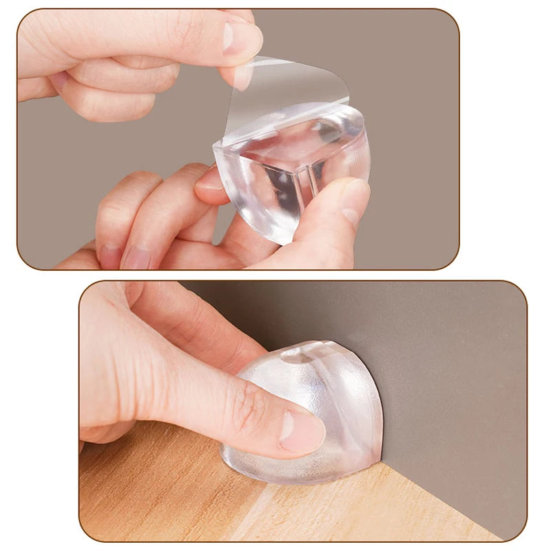 Transparent Silicone Door Stopper – No-Drill Wall Protector Door Stopper Babs
