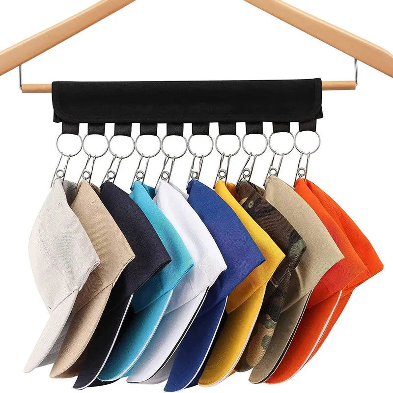 Foldable Baseball Hat Rack Clip – Rustproof Closet Organizer Hat Rack Organizer Babs
