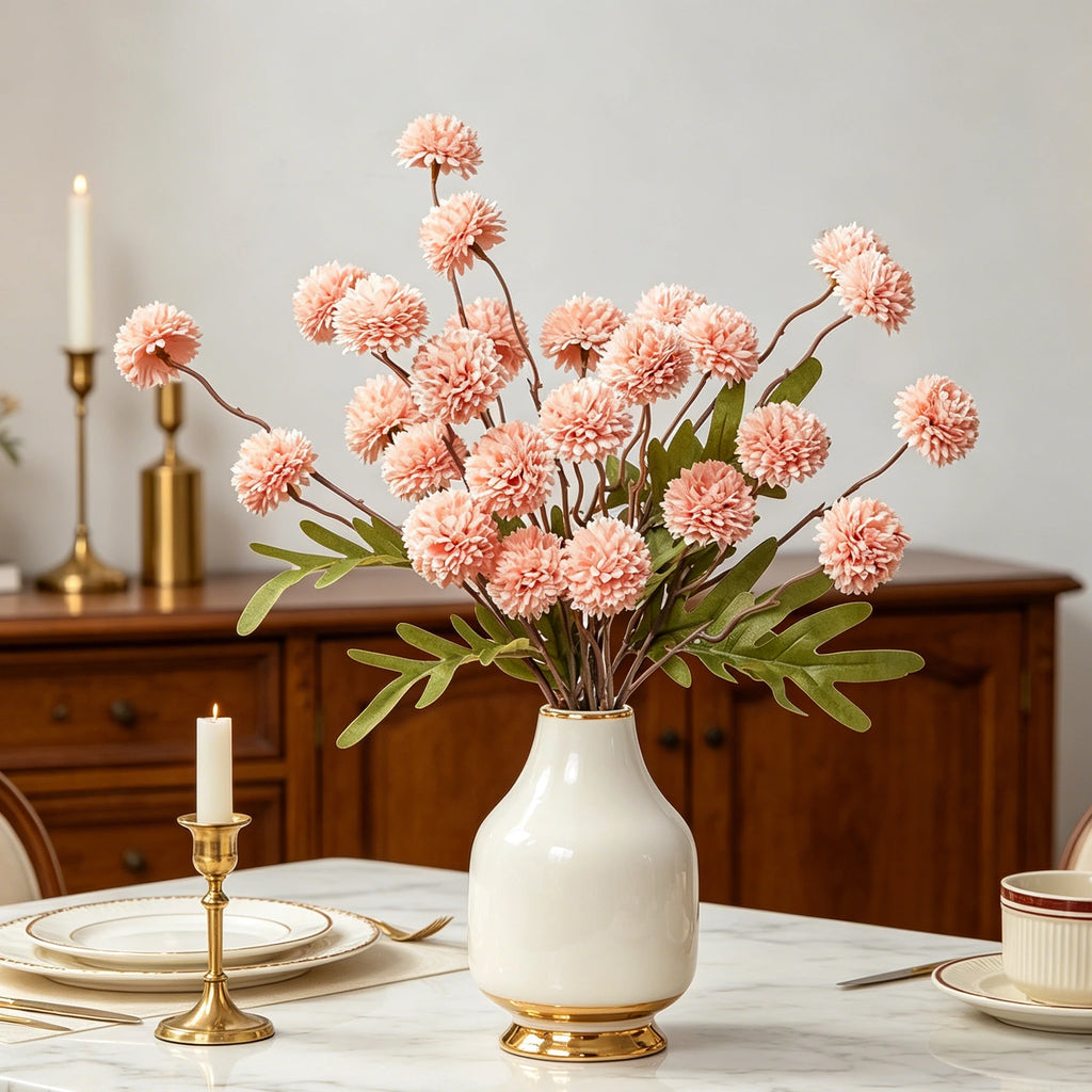 Silk Chrysanthemum Artificial Flowers for Wedding & Home Décor Artificial Silk Flowers Babs