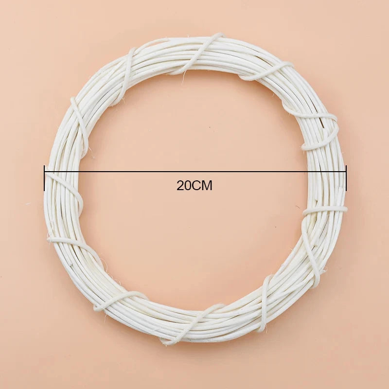 Rattan Wreath for Wedding, Halloween & Fall Wall Decor Decorative Wreath Babs 20 cm 1 PC