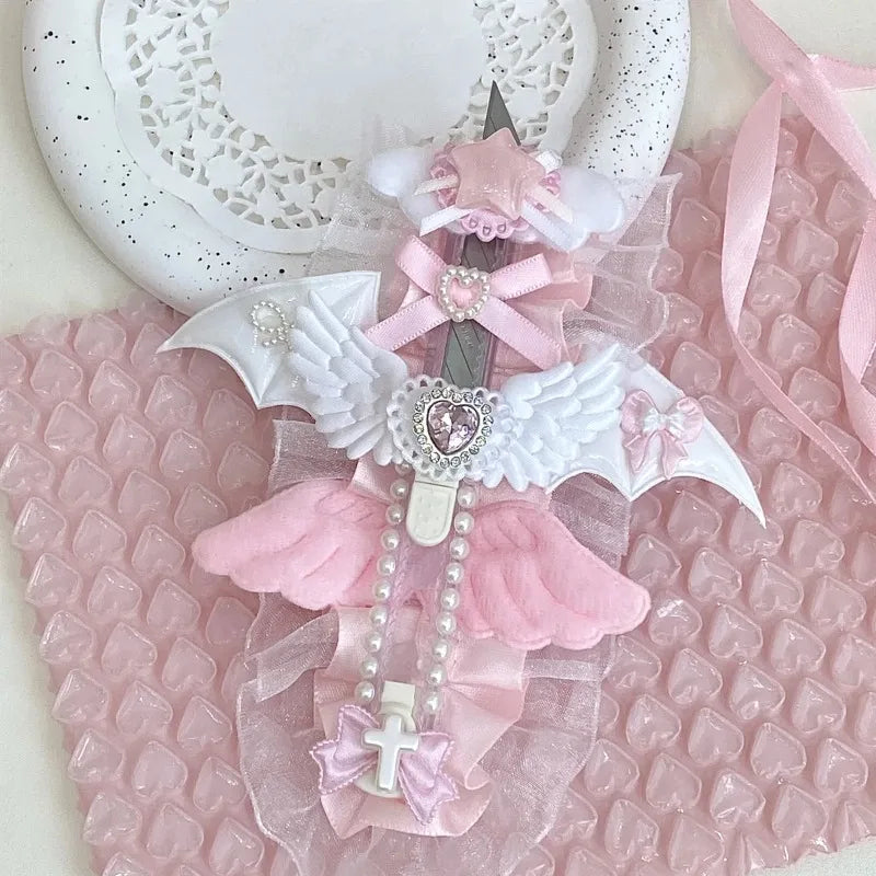 Angel Wings Mini Art Knife – Retractable Utility Cutter & Opener Mini Art Knife Babs