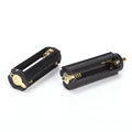 2-Pack AAA to 18650 Battery Holder Converter for Flashlights Battery Holder Converter Babs ... Black