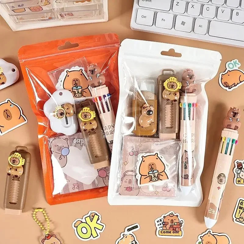 Cute Capybara Stationery Set – Fun School Supplies for Kids Kids Stationery Set Babs