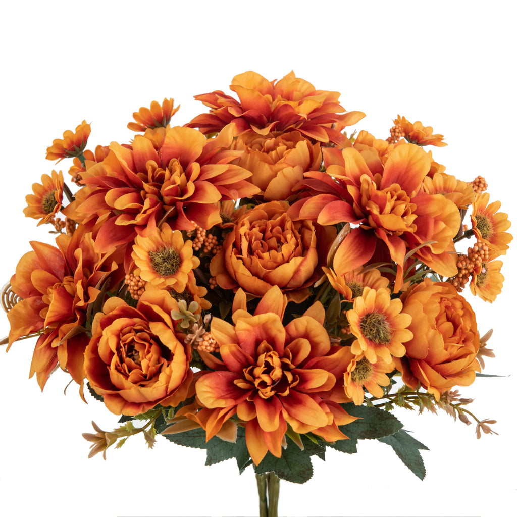 Silk Dahlia Rose Artificial Flowers – Wedding & Home Décor Artificial Silk Flowers Babs color 1 1 piece