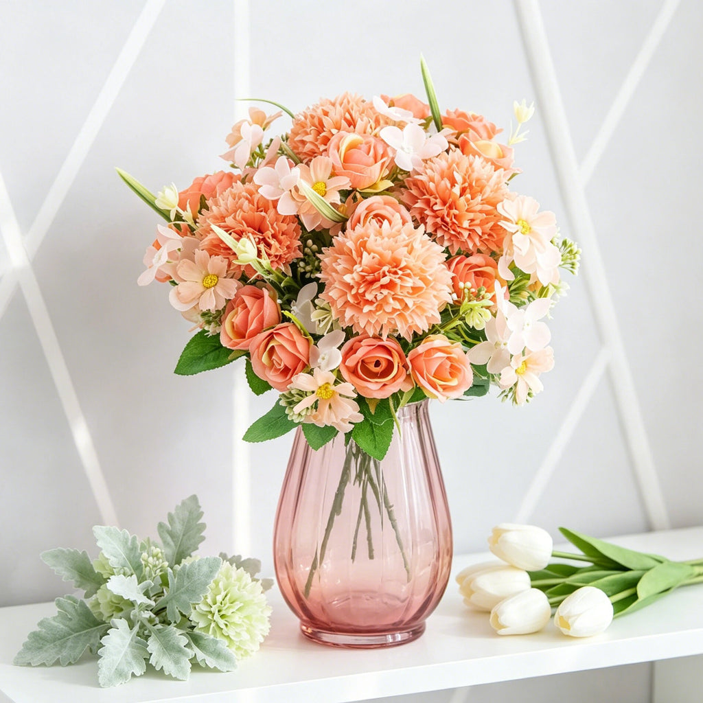Artificial Silk Rose Bouquet – Wedding & Home Décor Gift Artificial Flower Bouquet Babs