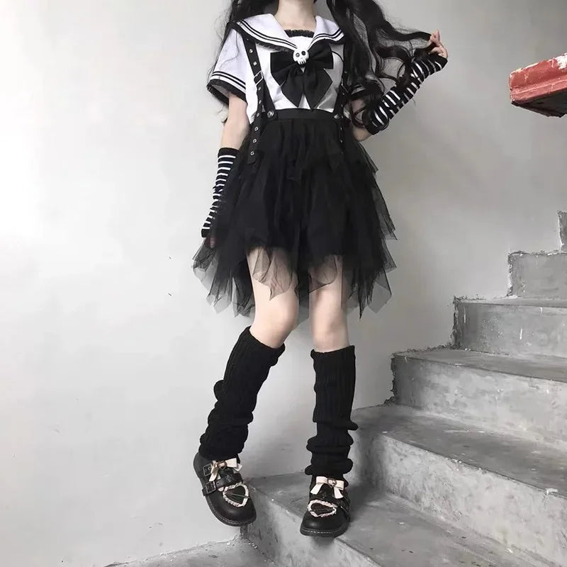 Over-Knee Knit Leg Warmers – JK Lolita Style 50–70cm Knit Leg Warmers Babs
