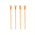 4-Pack Drain Unclogging Rods – Hair & Debris Remover Tool Drain Cleaning Tool Babs orange