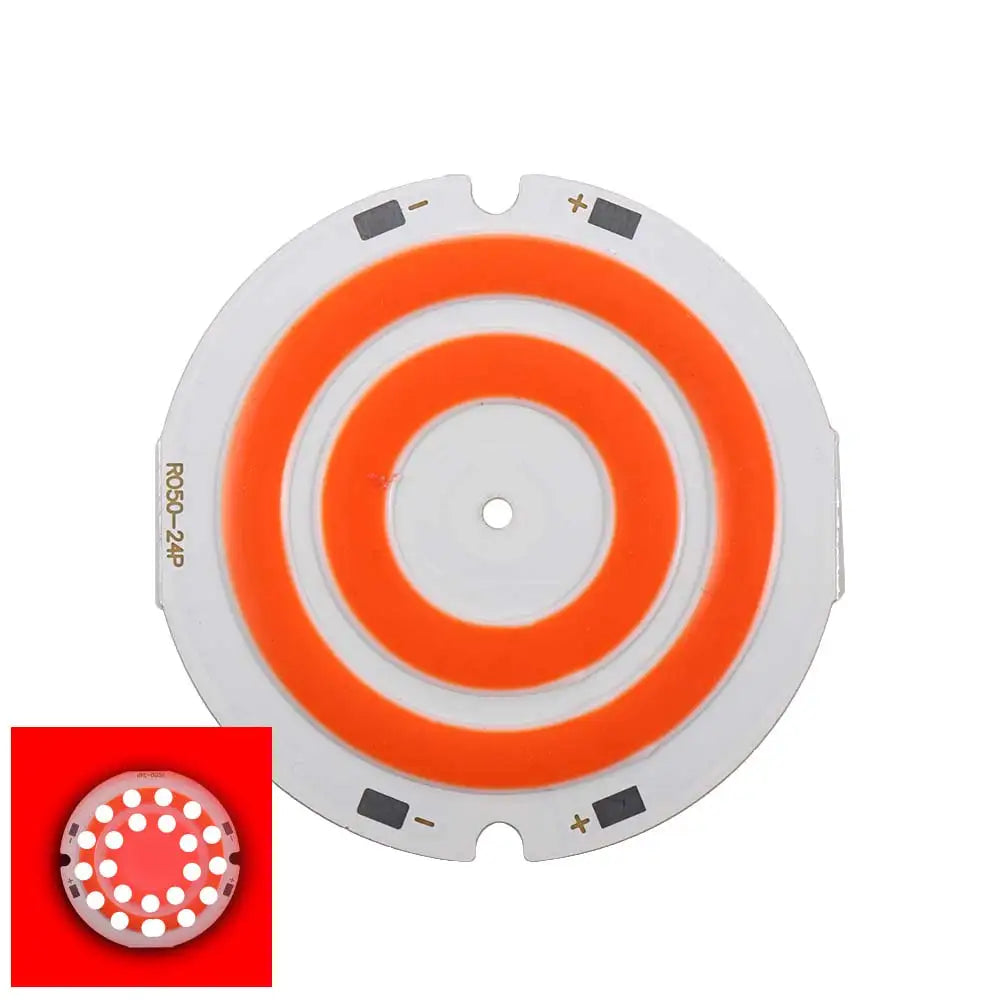2W Round Double Ring COB LED Chip – DIY Light Component COB LED Chip Babs red light