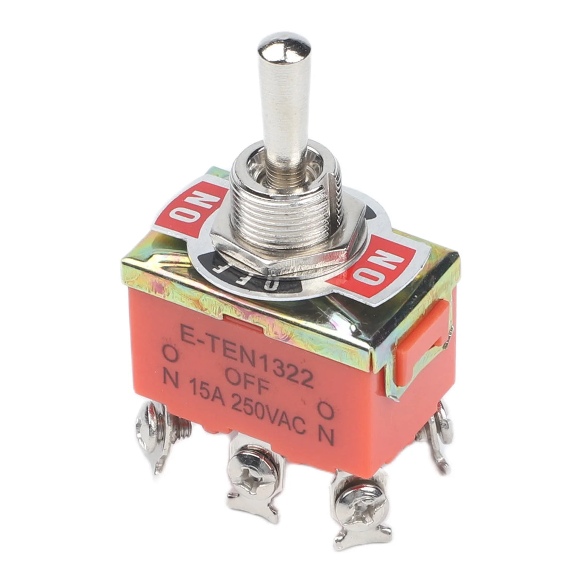 E-TEN1322 15A 250V SPST Toggle Switch 6-Pin 3-Position 12mm Toggle Switch Babs
