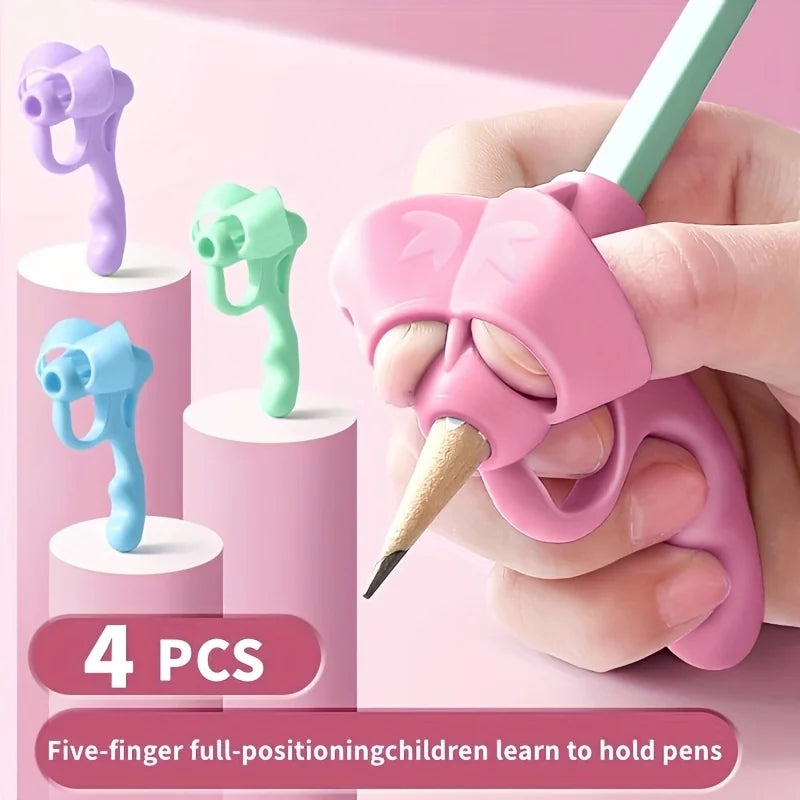 Soft Pencil Grip Corrector – Handwriting Posture Aid Pencil Grip Corrector Babs 4PCS