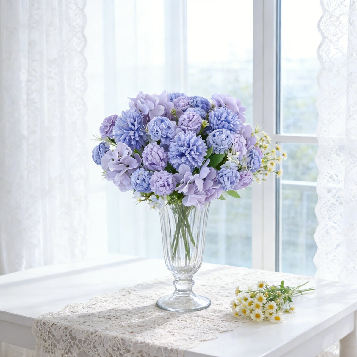 Artificial Silk Hydrangea Bouquet – Wedding & Home Décor Flowers Artificial Flower Bouquet Babs