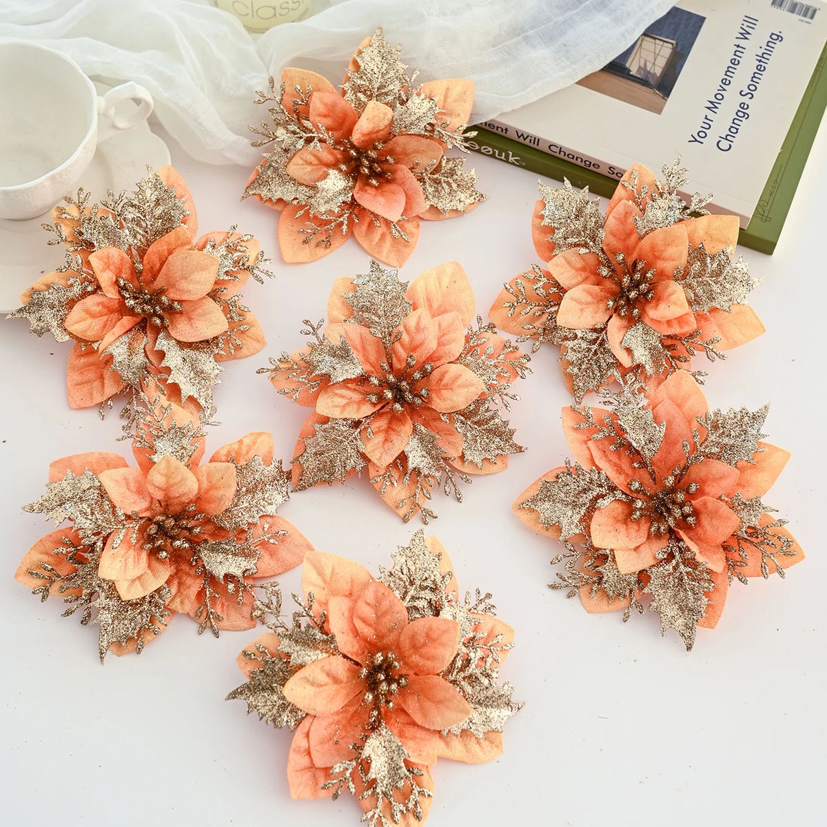 10/20 PCS Silk Artificial Rose Flower Heads | Wedding & Home Decor Artificial Flowers Babs