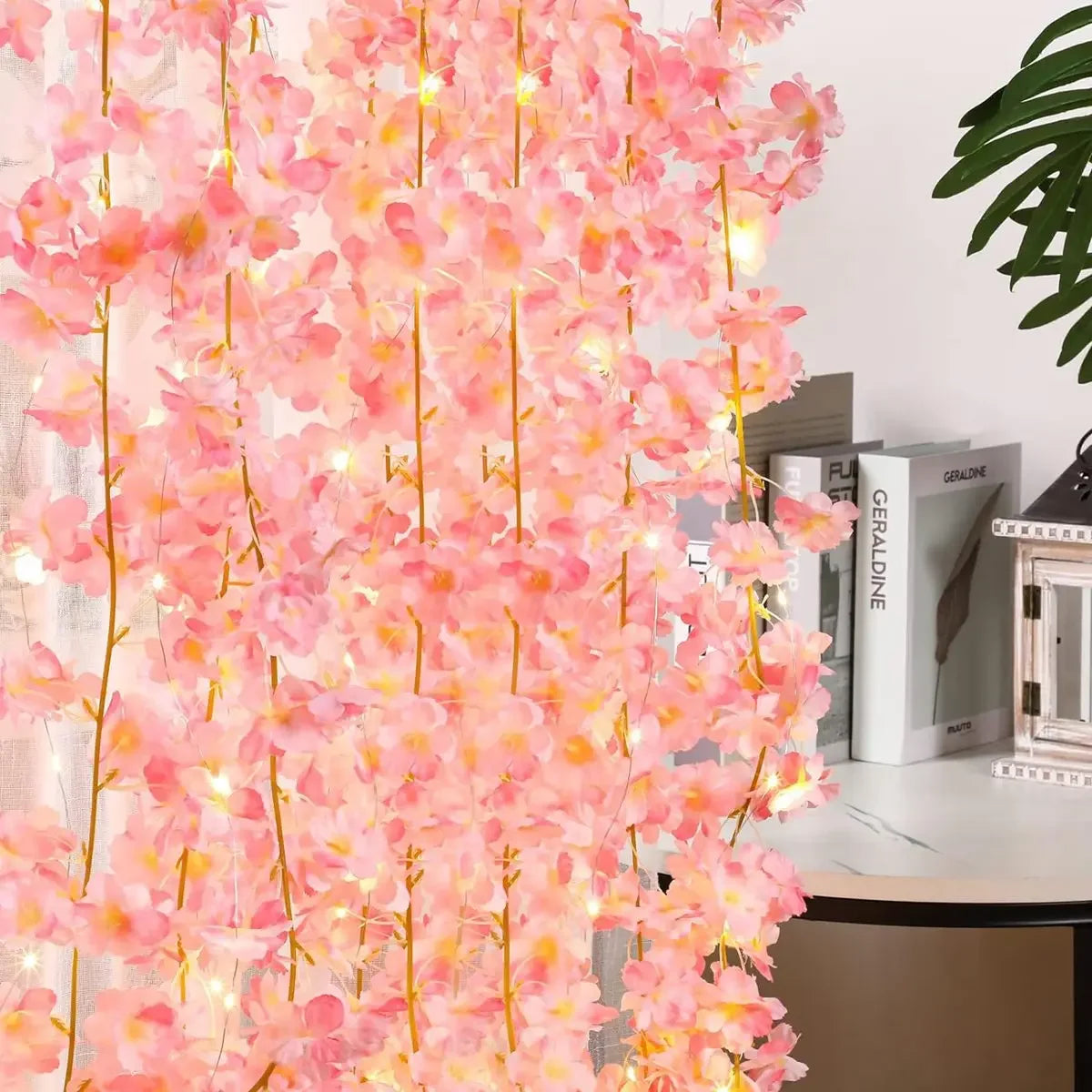 Pink Cherry Blossom LED Fairy Lights – Wedding & Party Décor LED Fairy String Lights Babs