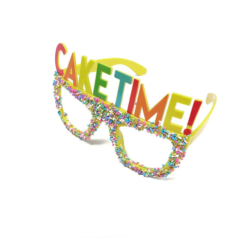 6-Pack Happy Birthday Novelty Glasses Party Photo Props Novelty Party Glasses Babs