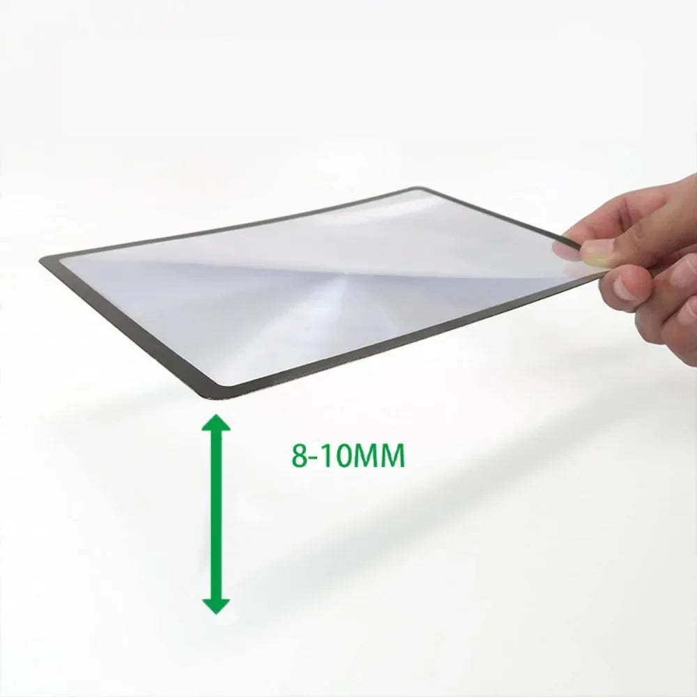 A5 PVC Sheet Magnifier 3x – Portable Flat Reading Magnifier Sheet Magnifier Babs