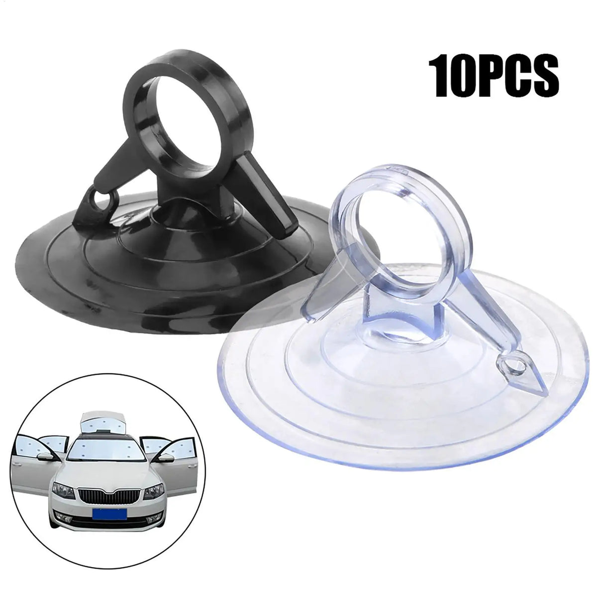 PVC Car Windshield Suction Cups 10-Pack | Reusable Car Suction Cups Babs