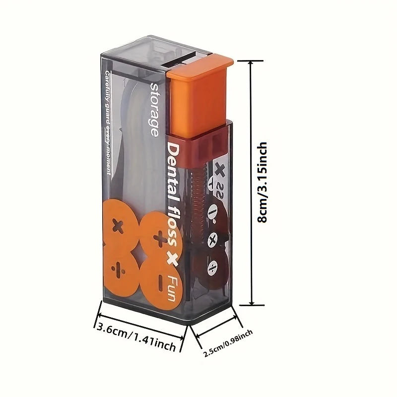 Portable Mini Automatic Dental Floss Dispenser Box – 10 Sticks Dental Floss Dispenser Babs