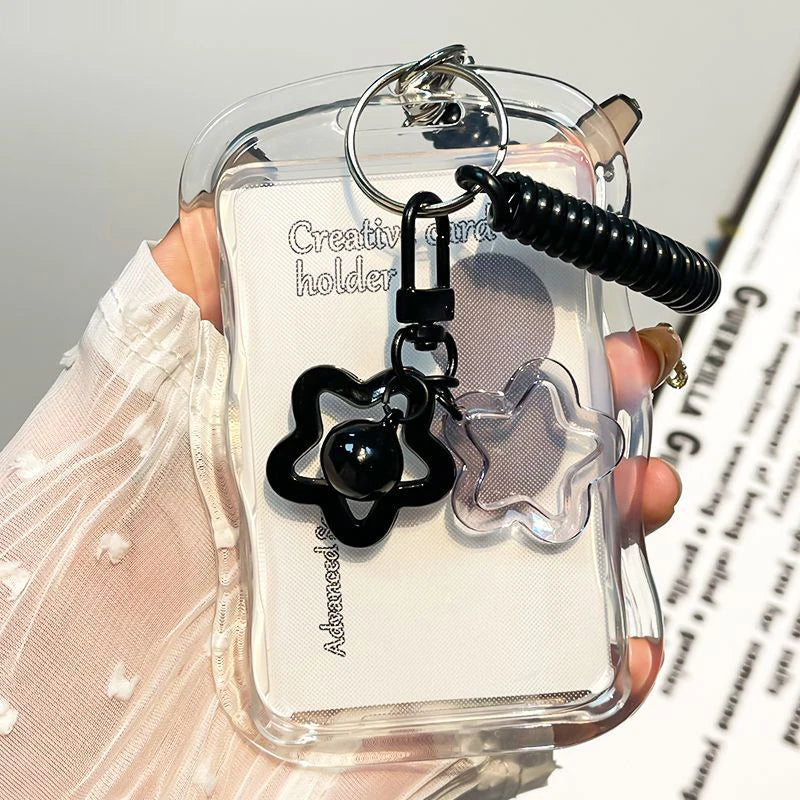 Kpop Photocard Holder Keychain – Transparent Card Sleeve Keychain Card Holder Babs