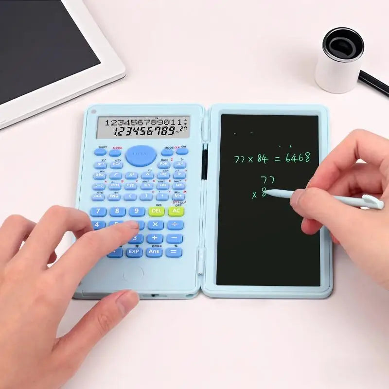 HUXUAN 2-in-1 Scientific Calculator & LCD Writing Tablet Scientific Calculator Babs