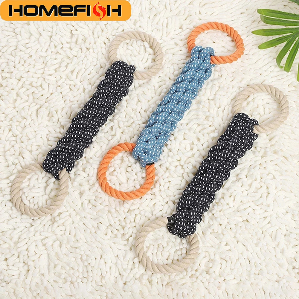Double-Ring Dog Rope Toy – Durable Chew & Tug for Dogs Dog Rope Toy Babs