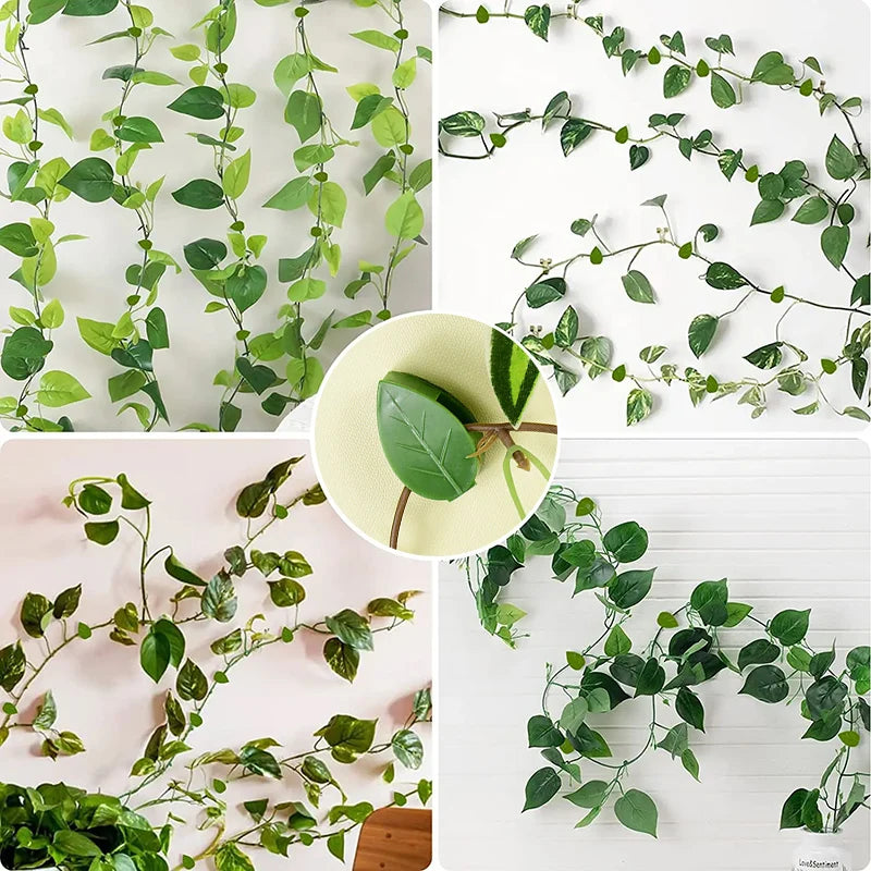 10-Pack Leaf Plant Climbing Wall Clips | Self-Adhesive Vine Hook Plant Climbing Clips Babs