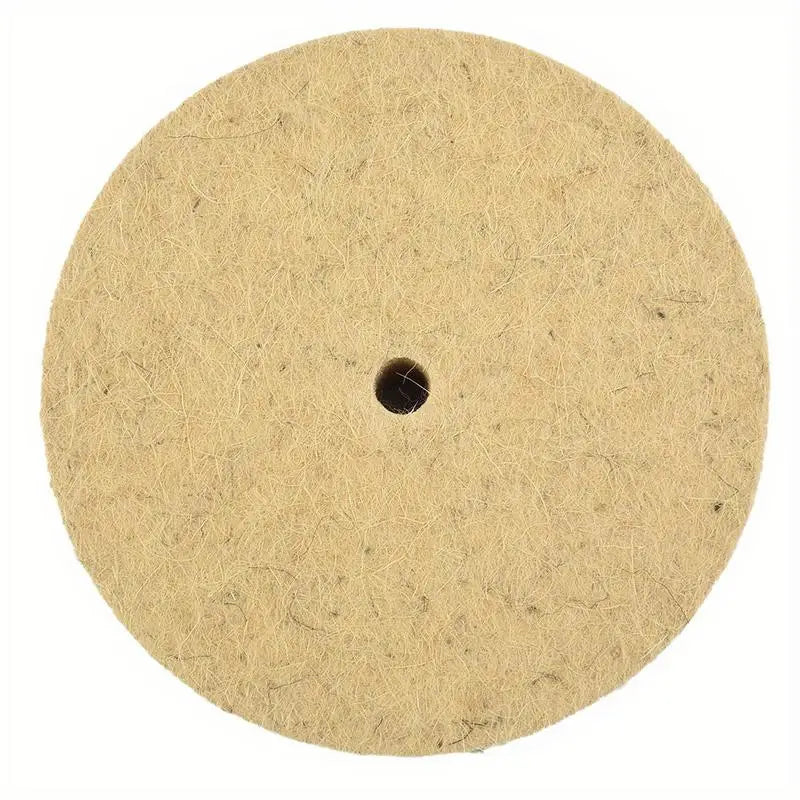 Wool Felt Polishing Wheel 125mm 5" Buffing Pad for Metal & Glass Felt Polishing Wheel Babs 1pc