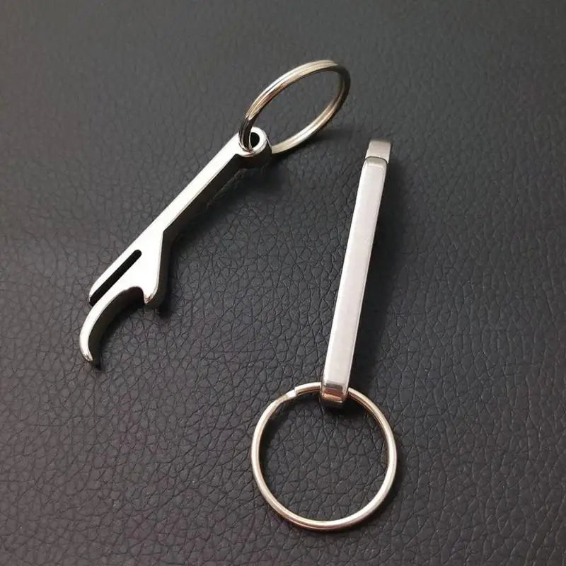 3-Pack Stainless Steel Bottle Opener Keychain – Mini Key Ring Bottle Opener Keychain Babs