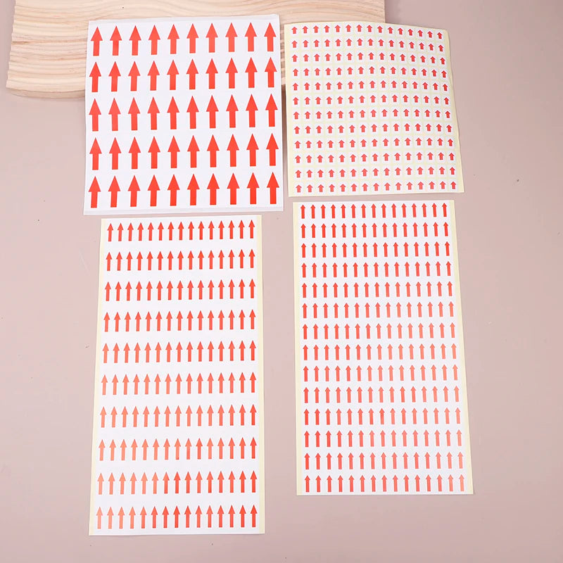 10 PCS Red Arrow Self-Adhesive Directional Stickers & Labels Directional Label Stickers Babs