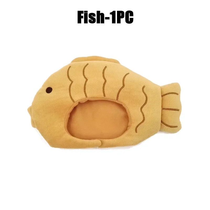 Plush Animal Hood Keychain DIY Craft Kit – Holiday Gift DIY Plush Craft Kit Babs Fish-1PCS