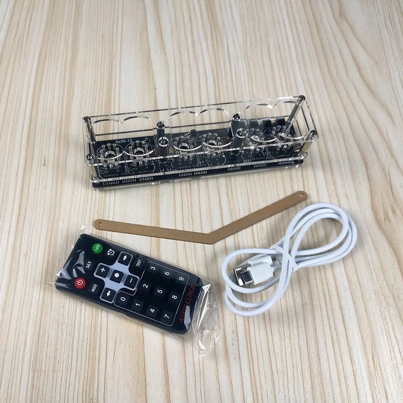 IN-12 Nixie Tube Clock Base – DIY Glow Tube Desk Clock Housing Nixie Clock Base Babs